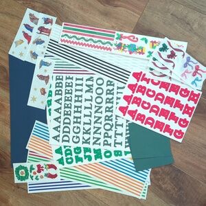 Creative Memories "Christmas" Themed Collection of Stickers and Diecuts